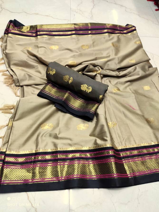 Afreen Butta Latest Fancy Casual Wear Cotton Silk Saree Collection